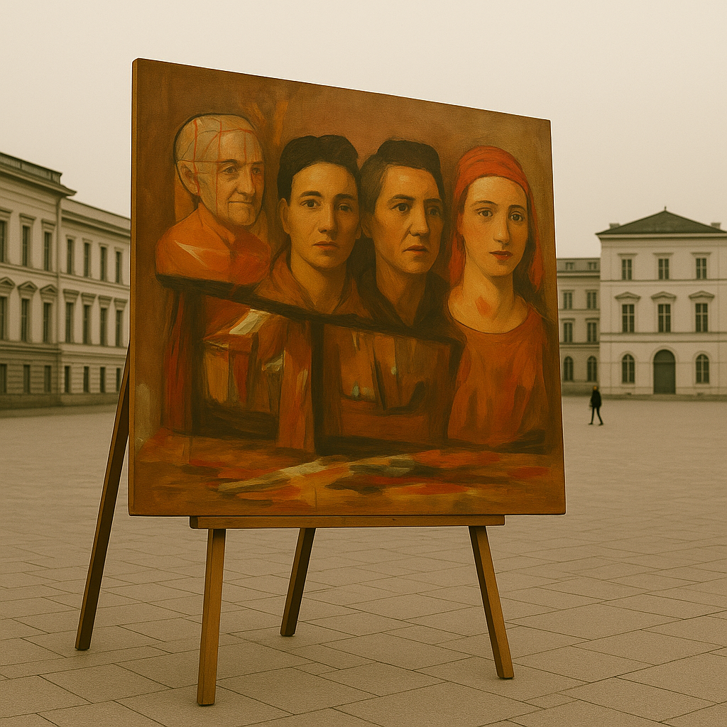 schilderij plein