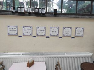 iemand moet beginnen met blijven tegel