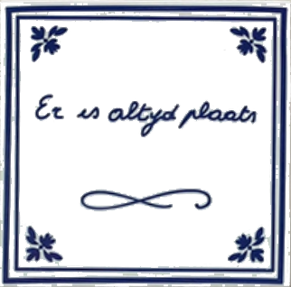 Er is altijd plaats_tegel