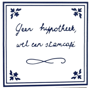 iemand moet beginnen met blijven tegel (kopie)