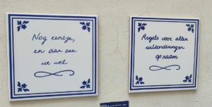 iemand moet beginnen met blijven tegel